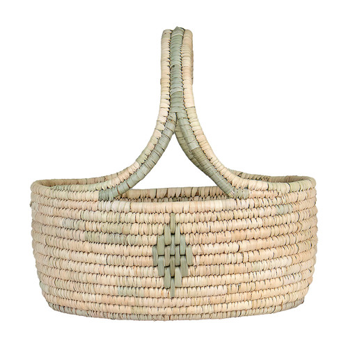 سبد پیکنیک حصیری کپوبافی