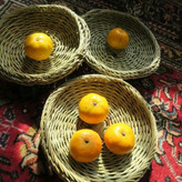 سبد حصیری ترکه بافی