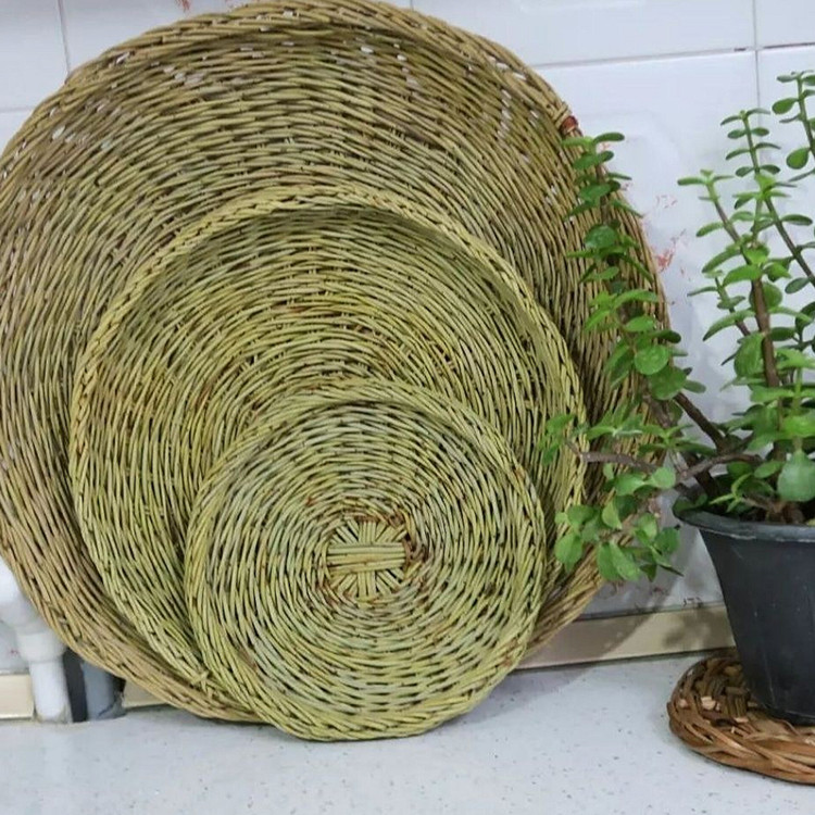 سبد حصیری ترکه بافی